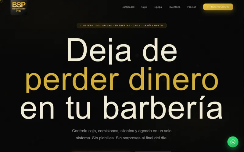 Barber Studio Pro – sistema de gestión para barberías en Chile